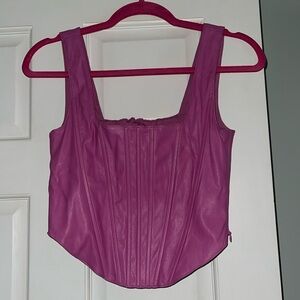 Corset pink top small